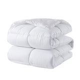 DOWNCOOL Comforters Queen Size, Duvet Insert, White All Season Duvet, Lightweight Quilt, Down Alternative Hotel Comforter with Corner Tabs (White, Queen 88x92 Inches) DOWNCOOL