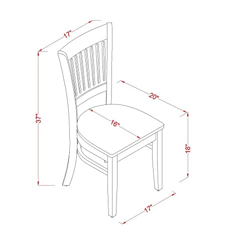 East West Furniture Norden 3 Piece Modern Set Contains a Rectangle Wooden Table with Dropleaf and 2 Dining Chairs, 30x48 Inch, Linen White - WoodArtSupply