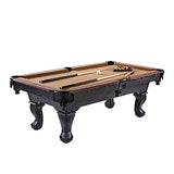 Barrington Billiards 7.5' Belmont Drop Pocket Table with Pool Ball and Cue Stick Set Barrington Billiards