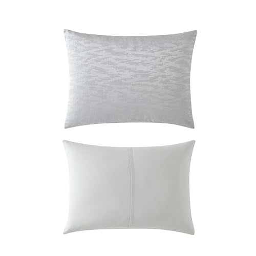 Vera Wang - King Comforter Set, Luxury Bedding Set with Matching Shams, Chic Room Essentials (Illusion Grey, King) Vera Wang