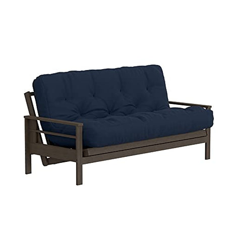Royal Sleep Products by The Futon Factory | 10 inch Pocket Coil Futon Mattress - Navy Color - Full Size - CertiPUR Certified Foam - Made in USA - Frame Not Included Royal Sleep Products