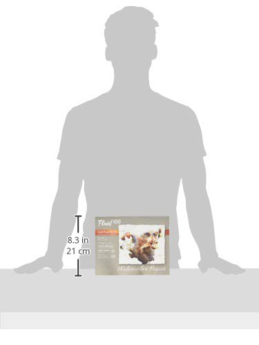 Speedball Art Products, 811716, Fluid 100 100% Cotton Artist Watercolor Paper, 8 x 10 inch pochette, 140 lb Cold Press Speedball