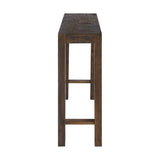 Alaterre Furniture Classic Solid Wood Console Table - 56 Inch Modern Farmhouse Entryway Table - Easy Assembly Living Room Furniture for Behind The Couch, Entryway, or Hallway (Brown) Alaterre Furniture