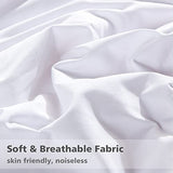 APSMILE Lightweight Down Feather Fibers Blanket, Summer Cooling Down Feather Fibers Comforter Twin Size, Ultra-Soft Breathable Thin Bed Quilt Duvet with Satin Trim(Twin, Cream White) APSMILE