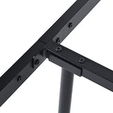 Liink1Ga Twin Size Daybed Frame, Day Bed Black Metal Daybed Frame with Headboard, Mattress Platform Base Box Spring Replacement Sofa Bed for Living Room Guest Room/Style X/Black Liink1Ga