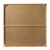 Deco 79 Wood Geometric Handmade Home Wall Decor Southwestern Star Wall Sculpture with Whitewashed Brown Accents, Wall Art 31" x 1" x 31", Blue Deco 79