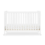 Simmons Kids Aria Full Size Portable Folding Crib - Greenguard Gold Certified, Bianca White