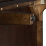 Crosley Furniture Asher Media Console and Record Player Stand with Storage for Vinyl Records, Dark Brown Crosley Furniture