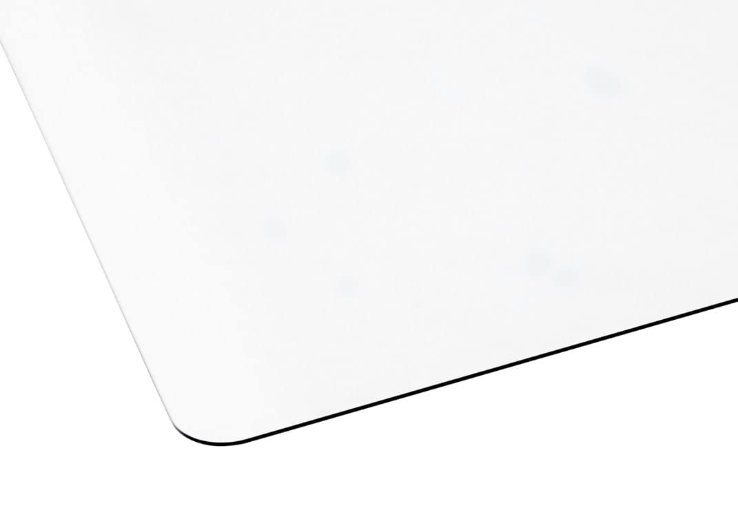 ExactMade - Clear Table Protector, USA Made, Safe, 25 x 55 Inch, 2mm Thick Ultra Clear Smooth Vinyl, Heavy Duty Clear Table Mat for Work Bench, Clear Desk Mat Cut to Size for Office Desk ExactMade