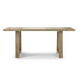 SIMPLIHOME Whitley Dining, Solid Mango Wood Farmhouse-Style Rectangular Kitchen Table in Grey Wash for 4 to 8 People, 72 inches SIMPLIHOME