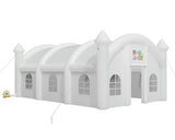 Albott 30x20x13 FT Commercial Inflatable Wedding Tent, 210D Oxford Fabric Portable Heavy Duty Party Tent with Dual Roll-Up Doors & 8 Sand Bags, Gazebo Event House for Wedding Birthday Backyard Party Albott