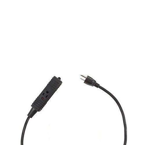 30ft Retractable Metal Cord Reel w/3 Outlets - 10amp BAYCO