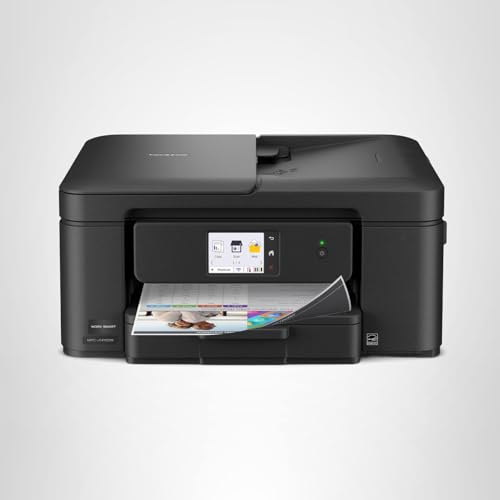 Brother Work Smart 1410 Wireless Color Inkjet All-in-One Printer with 2.7” Touchscreen and Automatic Duplex Printing | Includes Refresh Subscription Trial(1) (MFC-J1410DW)