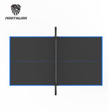 MOOTHLION Mid Size Indoor Table Tennis Table with Quick Clamp Ping Pong Net and Post, Foldable Indoor Pingpong Table Black and Blue MOOTHLION
