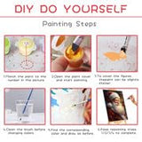 SKRYUIE Paint by Numbers Dolphin for Adults, Acrylic Oil Painting by Numbers Kits for Beginner with Paintbrushes Brushes Art Crafts Canvas for Home Decor 16x20 inch / 40x50 cm B63677 SKRYUIE