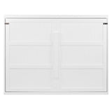 Polibi Queen Size Murphy Bed Wall Bed Cabinet with LED Lights, Space Saving Folding Bed for Home Office and Guest Room, Easy Pull-Down Mechanism, White Polibi