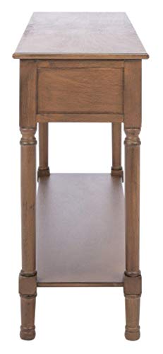 SAFAVIEH Home Collection Landers Brown 3-Drawer Console Table CNS5711C Safavieh