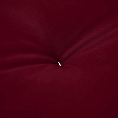 Mozaic Full Size 10-inch Cotton Twill Futon Mattress, Burgundy