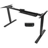 VIVO Electric Stand Up Desk Frame Workstation with Memory Touch Pad, Single Motor Ergonomic Standing Height Adjustable Base, Black, DESK-V102E VIVO
