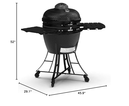 Pit Boss 71220 Kamado BBQ Ceramic Grill Cooker, 22 inch