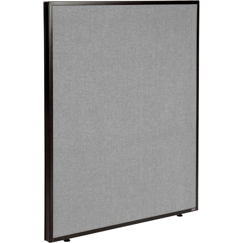 Global Industrial Office Partition Panel, 36.25 Inch Width x 42 Inch Height, Gray Color, 1 Piece, Build Your Own Office Design System Global Industrial