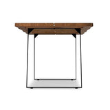 SIMPLIHOME Delta Modern Industrial Rectangular Kitchen Table for 4 to 8 People, 72 inches, Black SIMPLIHOME