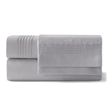 Bedsure Deep Pocket Twin Sheets Set - Fits Mattresses Up to 21 Inches Thick -3 Piece GentleSoft Bed Sheets, Moisture Wicking, Soft & Cooling Bedsheet & Pillowcases, Easy & Secure Fit, Light Grey Bedsure