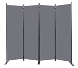 Room Divider 6FT Portable Room Dividers and Folding Privacy Screens, 88'' W Fabric Divider for Room Separation, 4 Panel Partition Room Dividers Freestanding Wall Divider Screen for Dorm Studio Office HOMSCREENER