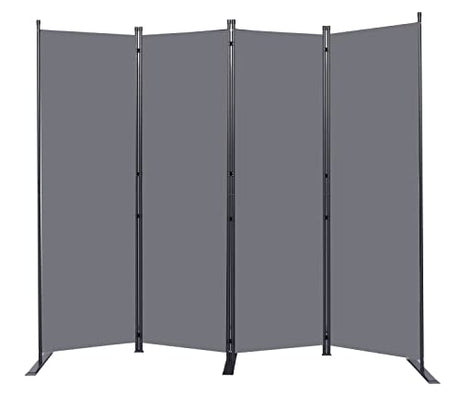 Room Divider 6FT Portable Room Dividers and Folding Privacy Screens, 88'' W Fabric Divider for Room Separation, 4 Panel Partition Room Dividers Freestanding Wall Divider Screen for Dorm Studio Office HOMSCREENER