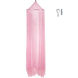 Eimilaly Bed Canopy Mosquito Net, Bed Canopy for Girls Room Decor - Insect Protection Hanging Canopy for Adults, Babies, Outdoor Camping, Pink/No Opening