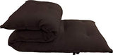 D&D Futon Furniture Traditional Japanese Floor Rolling Futon Mattress, Foldable Bed (Brown, 80 x 39 x 3 (in) Twin Size) D&D Futon Furniture