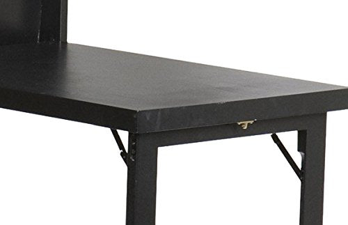 SEI Furniture Convertible Desk, 32.00 in. H x 22.00 in. W x 6.00 in. D, Black SEI Furniture