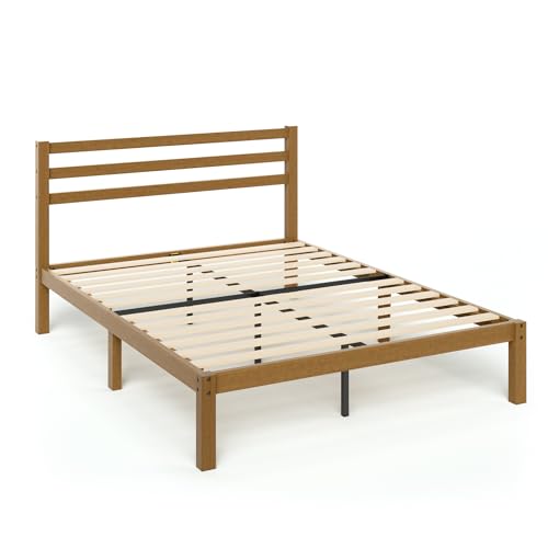 Zinus Leah Bamboo Platform Bed Frame with Headboard, No Box Spring Needed, Wood Slat Support, Easy Assembly, Full