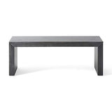 GDFStudio Farmhouse Acacia Wood Dining Bench, Black GDFStudio