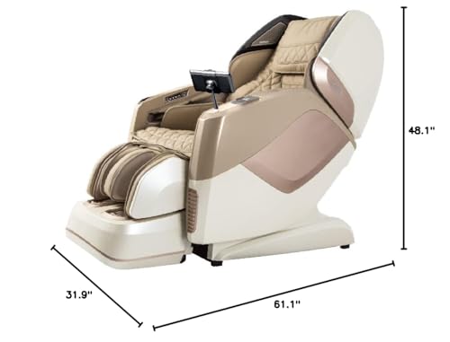 Osaki OS-4D Pro Maestro LE SL-Track Massage Chair with Foot Roller, Zero Gravity, Space Saving Design, Beige Osaki
