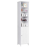 Tangkula Tall Bathroom Storage Cabinet, 72 Inch Bathroom Free Standing Tower Cabinet with Adjustable Shelves & Cupboard with Door, Space Saving Floor Tangkula