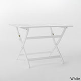 Christopher Knight Home Positano Outdoor Acacia Wood Foldable Dining Table, Pu/ White Christopher Knight Home