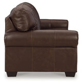 Signature Design by Ashley Colleton Classic Leather Match Sofa with Nailheads, Dark Brown Signature Design by Ashley