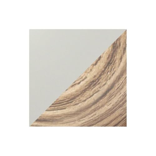 Simple Designs LT2078-LWG Petite Mid Century Table Lamp, Light Wood and Light Gray Simple Designs