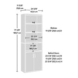 Sauder Beginnings Bookcase With Doors/ Book shelf, Summer Oak finish Sauder