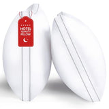 ROUMEA Pillows Queen Size Set of 2, Gusseted Bed Pillows for Sleeping 2 Pack, Luxury Hotel Quality, Supportive Queen Pillow with Soft Down Alternative for Back Stomach Side Sleepers, Machine Washable ROUMEA