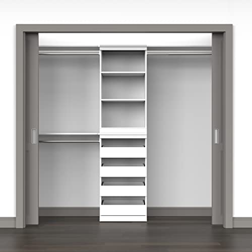 ClosetMaid Modular Storage Shelf Unit with 3 Shelves, White ClosetMaid