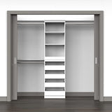ClosetMaid Modular Storage Shelf Unit with 3 Shelves, White ClosetMaid