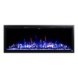 Touchstone Sideline Elite 50" Electric Fireplace with Alexa Built-in - in-Wall Recessed Design - 1500W Heater for Supplemental Warmth - 6 Flame & 10 Ember Bed Color Options - Smart Home Voice Control Touchstone