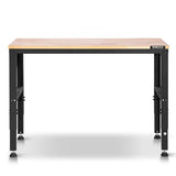 VEVOR Adjustable Workbench, 48 x 20-inch Heavy Duty Work Bench with 28.5-38.3 Inches Height Adjustment, 2000 lbs Capacity Garage Workbench with Power Outlets, Suitable for Office, Garage, Workshop VEVOR