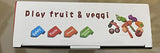 CARLORBO Wooden Toys Food for Kids Kitchen - Play Food Cutting Fruits and Vegetables Set for Pretend Role Play CARLORBO
