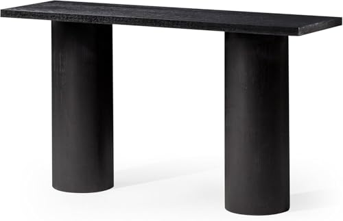 Maven Lane Lana Contemporary Rectangular Accent Console Table for Small Spaces and Front Door Entrance Hallway in Refined Black Finish Maven Lane