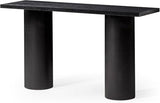 Maven Lane Lana Contemporary Rectangular Accent Console Table for Small Spaces and Front Door Entrance Hallway in Refined Black Finish Maven Lane