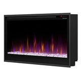 Dimplex 42 Inch Slim Built-in Linear Electric Fireplace Heater | Shallow 4-Inch Depth with LED Multi-Color Flames | Remote and Acrylic Crystal Ember Bed Included | Thin Flush Mount | 1500W DIMPLEX