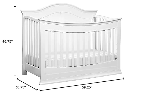 DaVinci Meadow 4-in-1 Convertible Crib in White, Greenguard Gold Certified